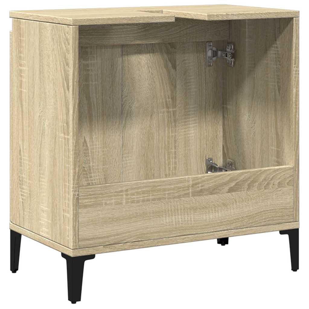 Washbasin Cabinet in Sonoma Oak 58 x 33 x 60 cm Particleboard
