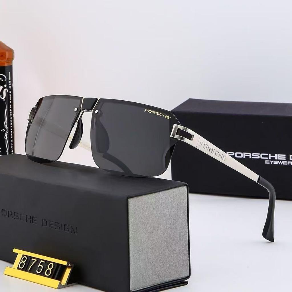Modische Metall-Sonnenbrille für Damen und Herren mit Senior-Sense, polarisierend, farbwechselnd, für Porsche, Urlaubsgeschenk-Brille