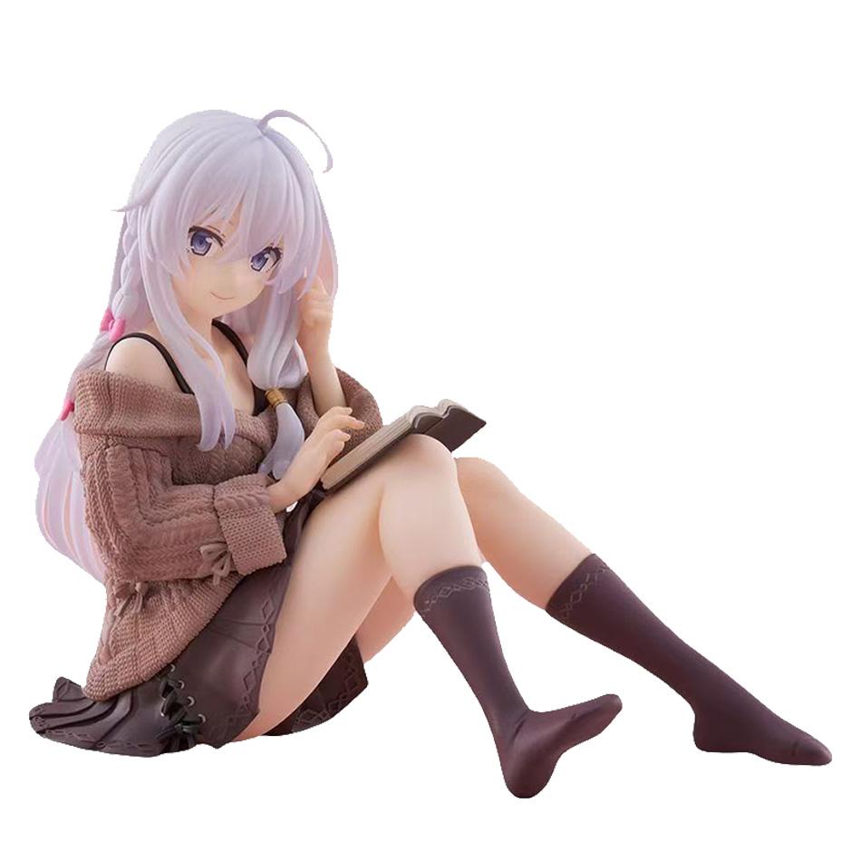10cm the Journey of Elaina Wandering Witch Anime Action Figure PVC Model Doll Collectible Toy Gift