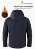 Men's Plus Size Waterproof Windproof Fleece-Lined Winter Mountaineering Jacket
