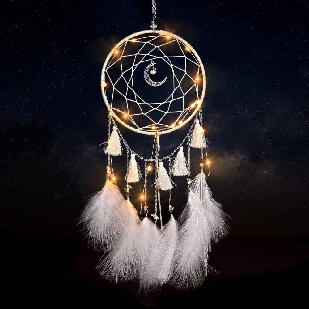 

Мальчики и девочки GIfts Декор спальни Луна Ловец снов Креативные подарки Настенный Ловец Снов