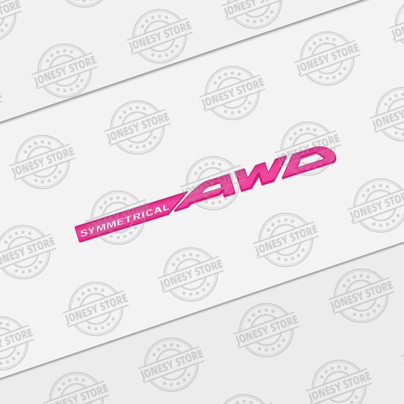 Auto Metal SYMMETRICAL AWD Logo 3D Badge Lettering Decals Trunk Sticker For Subaru Legacy XV Outback Forester Impreza BRZ STI VV444