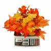 Inch Halloween Garland Decor with Artificial Pumpkin and Maple Leaves - for Mantel Cabinet