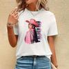 Famous Singer Ana Castela Classic Poster Print Women's Fashion T-shirt, Everyday Casual Cotton T-shirt, Women's Pop Shirt
