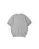 WORTHWHILE MOVEMENT Knit Polo Half Shirt (Light Gray)