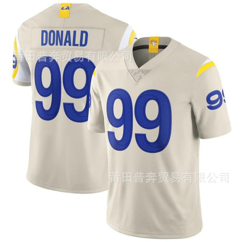 NFL Los Angeles Rams 99 Donald Embroidered Football Jersey Men Women Sports Uniform