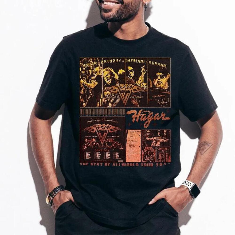 Sammy Hagar The Best of All Worlds 2024 Tour t-Shirt, Sammy Hagar Concert Tour Unisex T-Shirt XXXL