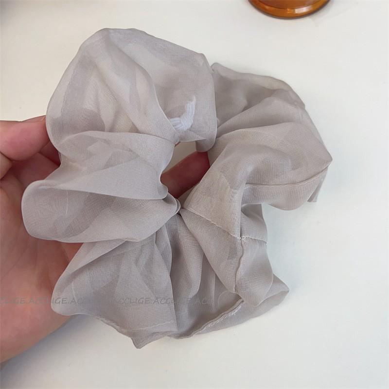 

Летняя большая сетчатая резинка для волос из шифона в нежном стиле, для большой головы, с новыми шариками, кольцо для волос для девочек, аксессуары для волос