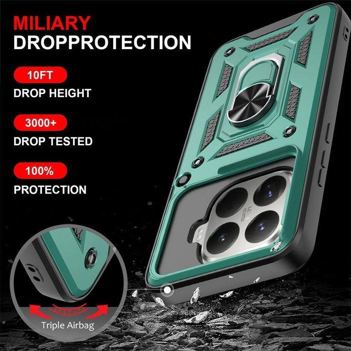 Case for Xiaomi 15T Pro, Enhanced Rugged Protection with Anti-Scratch Camera Cover - Green