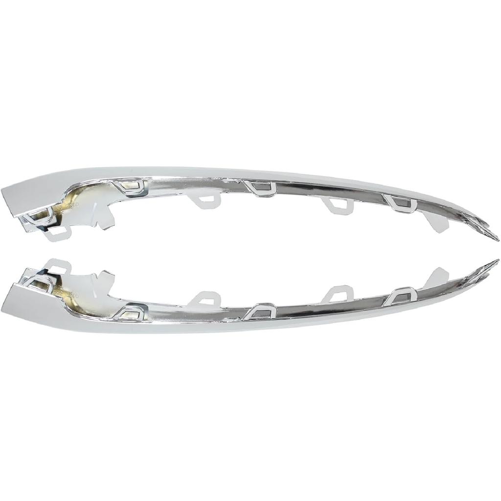 ApplianPar Front Bumper Lip Trim Molding Chrome for Mercedes-Benz S350 S450 S560 W222 2018-2020 Left and Right Side Pair