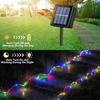 Solar Rope Lights Outdoor Waterproof 50/100LED String Light Clear PVC Tube Light for Camping Pool Railing Porch Tree Yard Decor