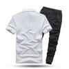 Short-sleeved Suit Men's Summer Thin Stand-up Collar Sportswear Two-piece Casual