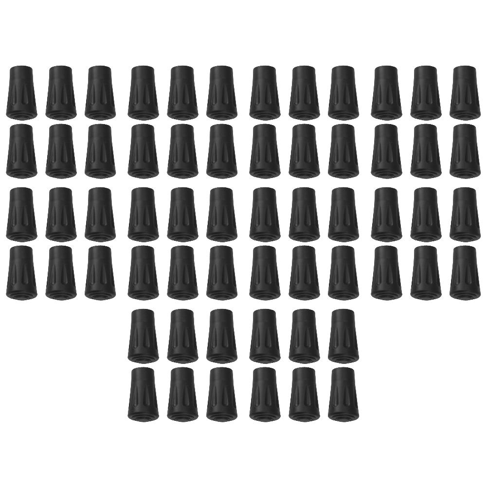 30/60Pcs Trekking Pole Rubber Tip Non-slip Trekking Sticks Protector Walking Stick Bottom Pads Cover for Outdoor Climbing Hiking