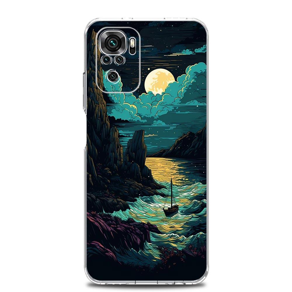 Landscape Art Soft TPU Phone Case For Xiaomi Redmi Note 15 14 13 12 4G 10 11 Pro Plus 5G 14C 13C 12C 10C 9A Clear Cover