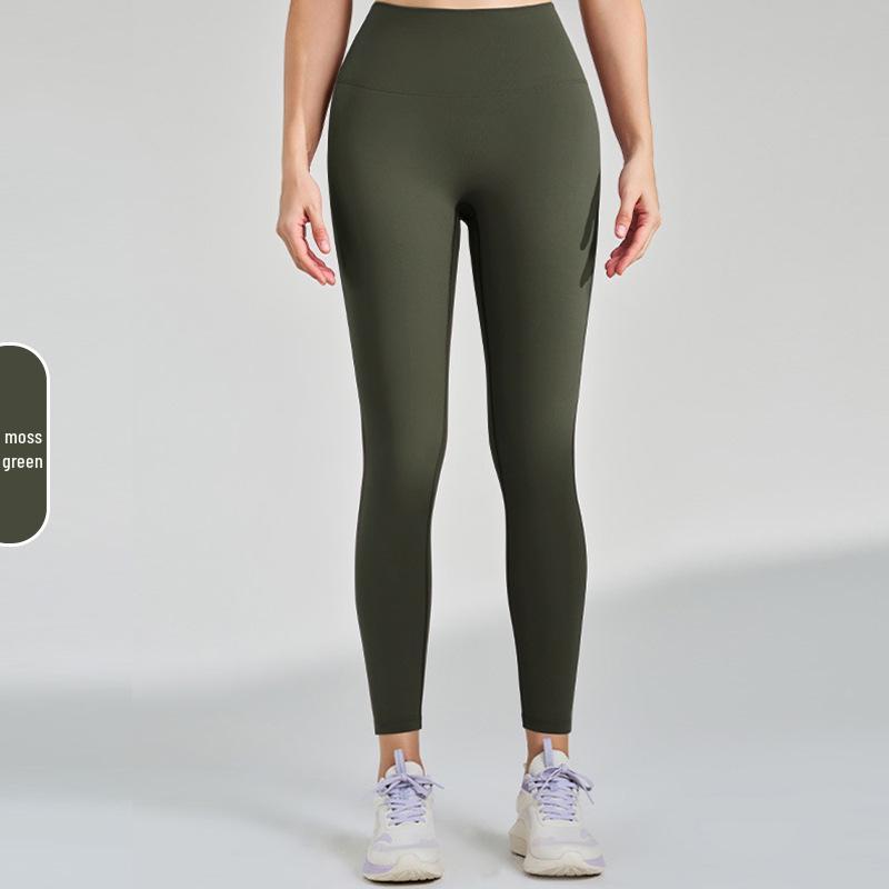 

Женские леггинсы для йоги из брашированной лайкры с высокой талией - Плотные, теплые, антибактериальные, ощущаются как вторая кожа для бега на улице и фитнеса Small