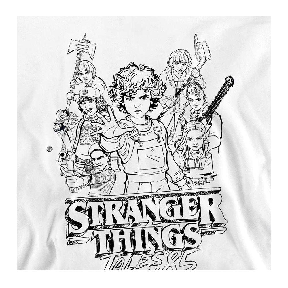 Stranger Things: Tales from Â´85 Unisex Adult Group Sketch Sweatshirt