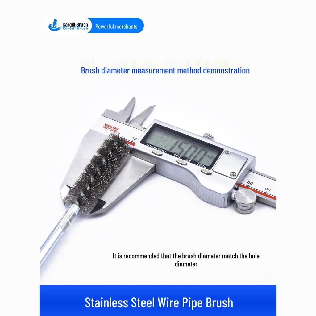 Pas Giderme, Taşlama, Parlatma ve Çapak Alma İçin Saplı Paslanmaz Çelik Tel Fırça
