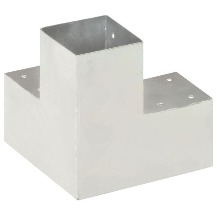 VidaXL Connecteur de poteau Forme en Y Métal galvanisé 91x91 mm