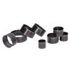 8-teiliges Set Lederschneidstanzen (25 mm bis 60 mm Durchmesser), aus Kohlenstoffstahl, verformungsbeständig, rund und hohl.