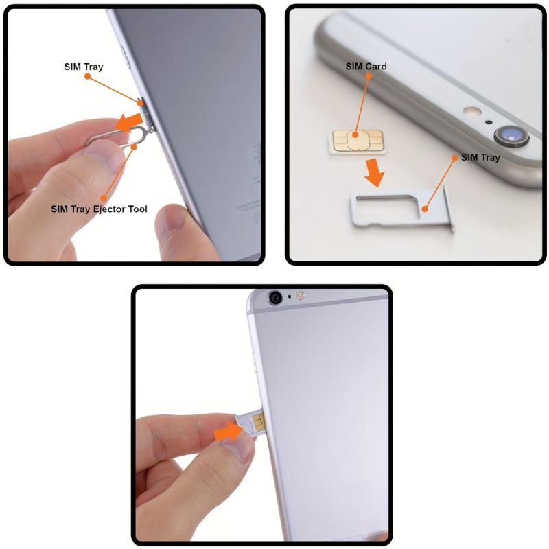 100PCS Universal SIM Card Cleaning NeedleTray Eject Pin Ejector Removal Tool