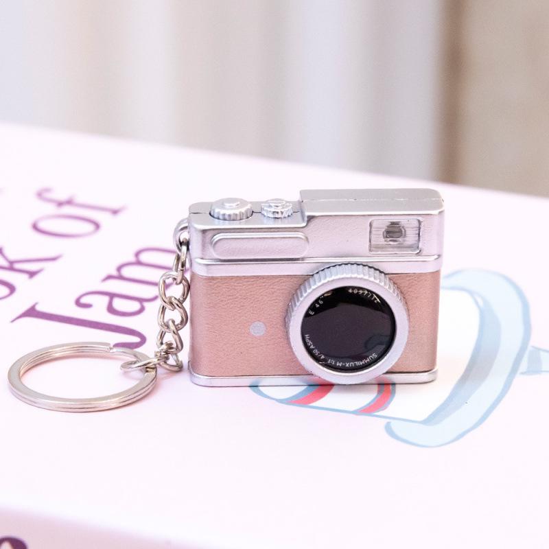 Luminous Mini Camera Keychain Pendant: Retro Sound-Making Doll Ornament