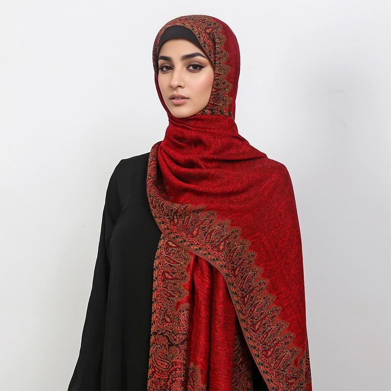 Pashmina Scarf Shawl Wrap Paisley Jacquard Stoles Vintage Cashew Scarves Printed Cotton Tippet Sunscreen Hijab