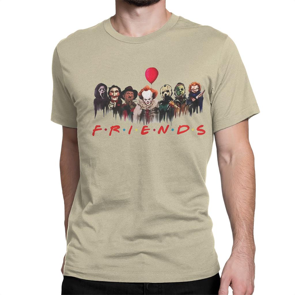 Vintage Stephen King Qo'rqinchli Do'stlar Erkaklar Ayollar uchun 100% Paxtadan T-shirt Jennifer Aniston Qisqa Yengli Maykalar Sovg'a Kiyimlar