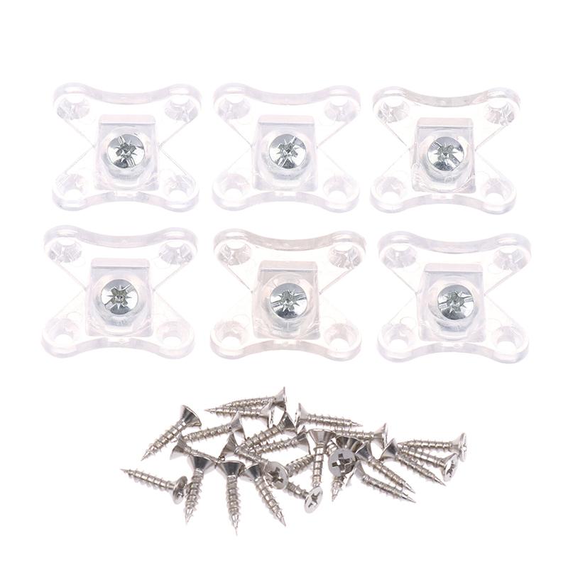 6/10 Set Removable Corner Bracket Zinc Alloy Butterfly Corner Bracket With Screws - Support Connectors For Furniture Drawers