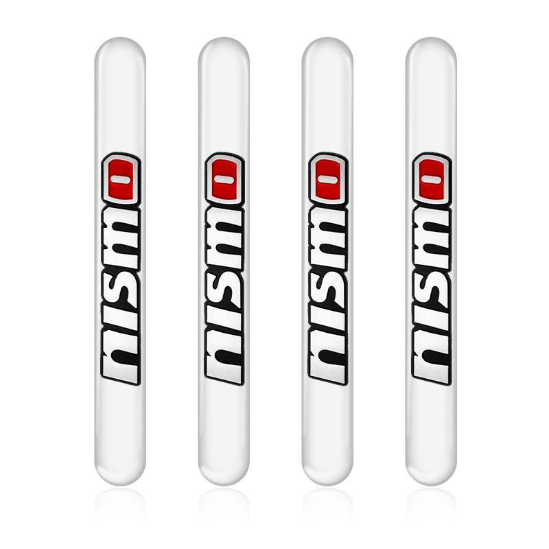 4 Adet Araba Kapı Kolu Koruyucu Sticker Otomatik Styling Nissan Nismo Tiida Sylphy Teana X Trail T30 T32 Almera Qashqai J10 J11 İçin