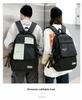 Harajuku Style Color Block Backpack: Unisex Korean Version for High School and College Students