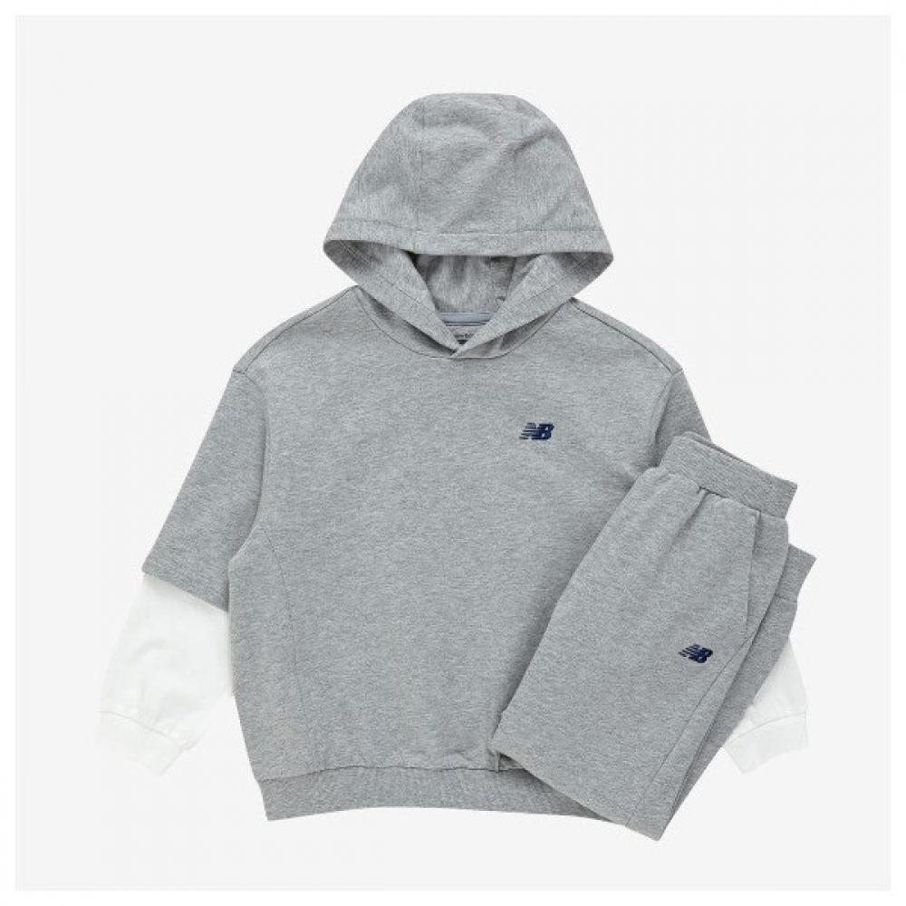 

New BAlAnce Kids Nbsc Hooded Vest LAyered Setup Nk9yf1701u A (AC)Melange Gray/160