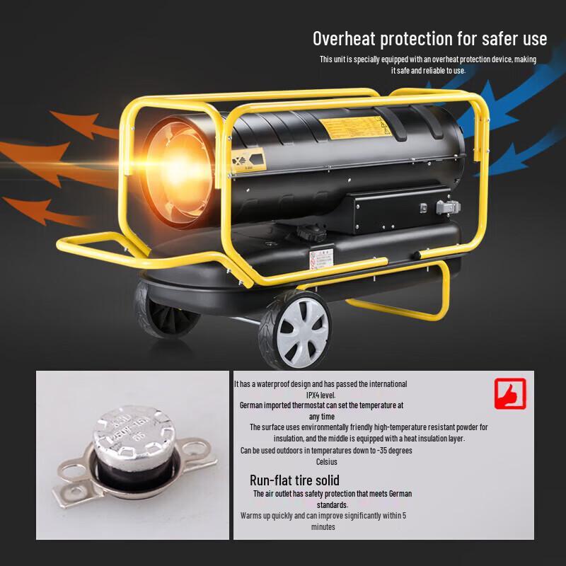 Industrial 55KW Fuel Oil Forced Air Heater