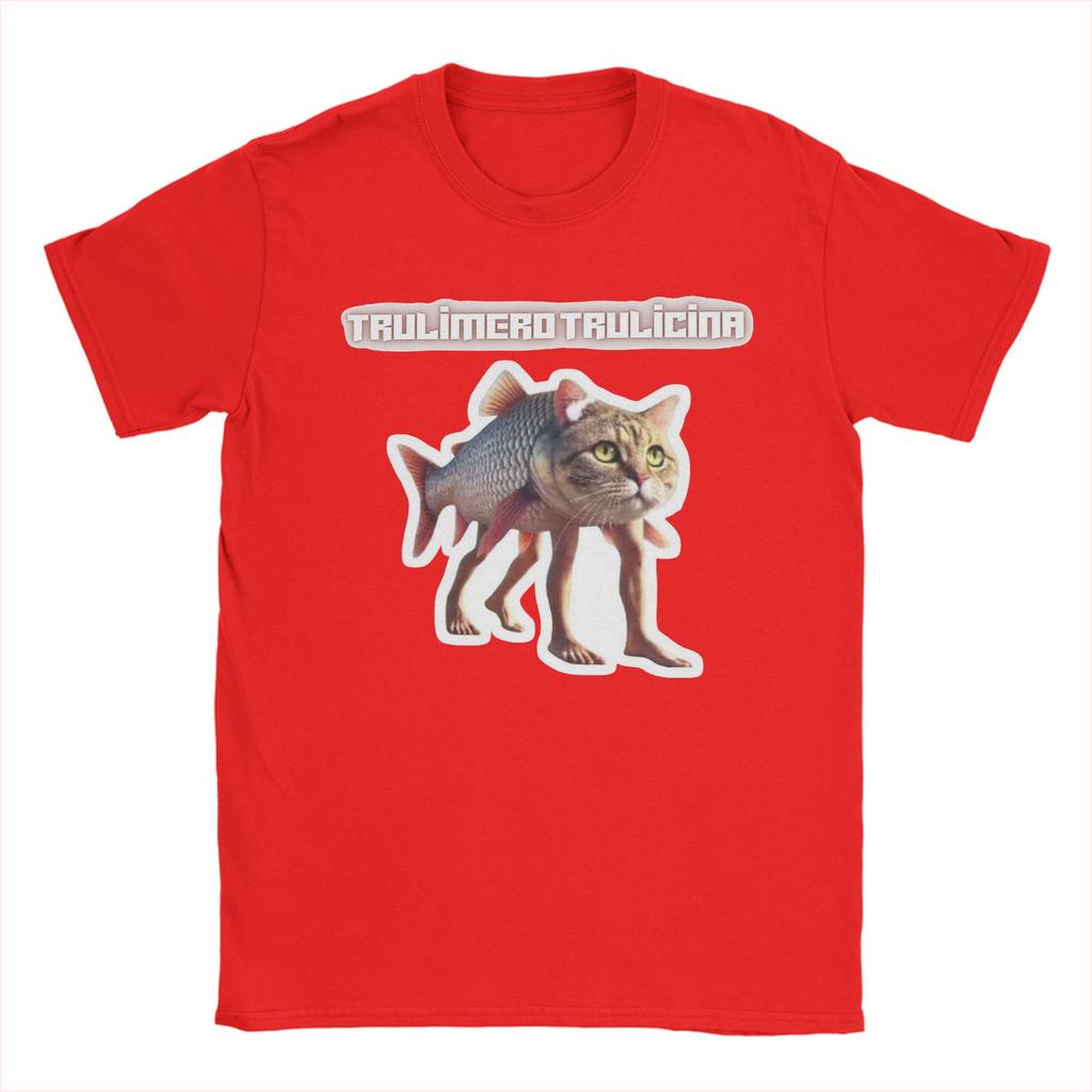 T-shirt Imprimé Graphique Chat Trippi Troppi Crevette pour Unisexe Femmes T-shirts 100% Coton Hauts à Manches Courtes