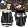 2 Piece Set of 2 Power Filters for Motorcycles Universal Motorcycle Carbon Style Air