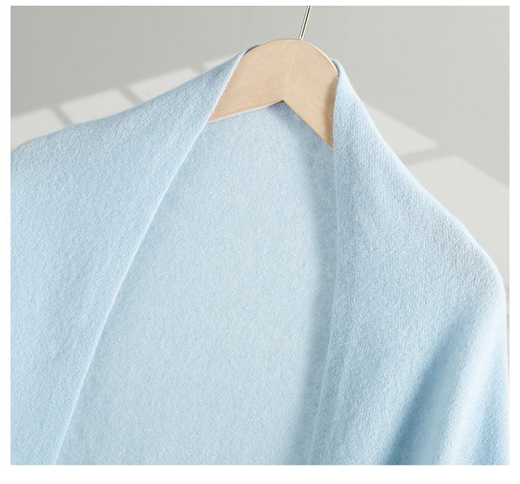 Women's High-End 100% Wool Cheongsam Shawl: Warm Sleeveless Cardigan & Versatile Triangle Scarf for Spring, Autumn, Winter