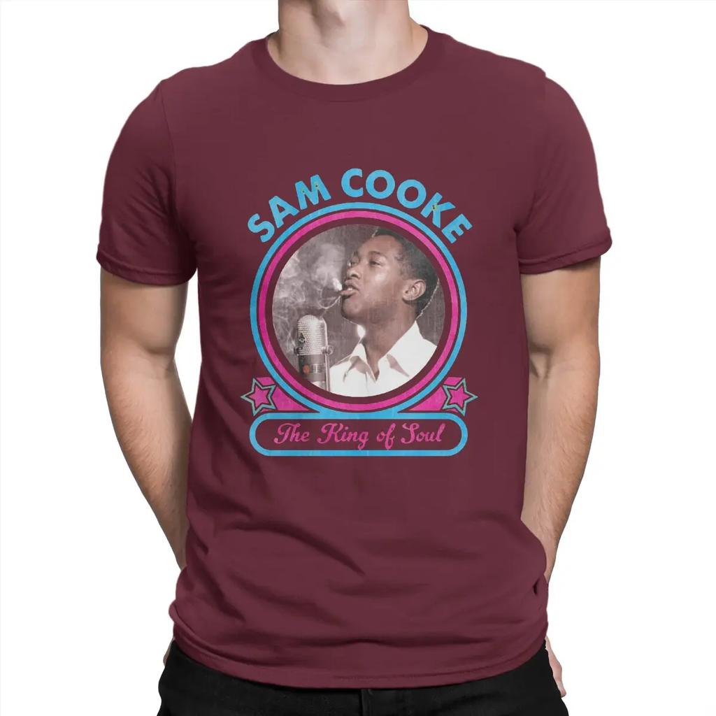 Men's The King Of Soul T Shirts Sam Cooke Cotton Clothes Crazy Short Sleeve Crew Neck Tee Shirt Classic T-Shirts