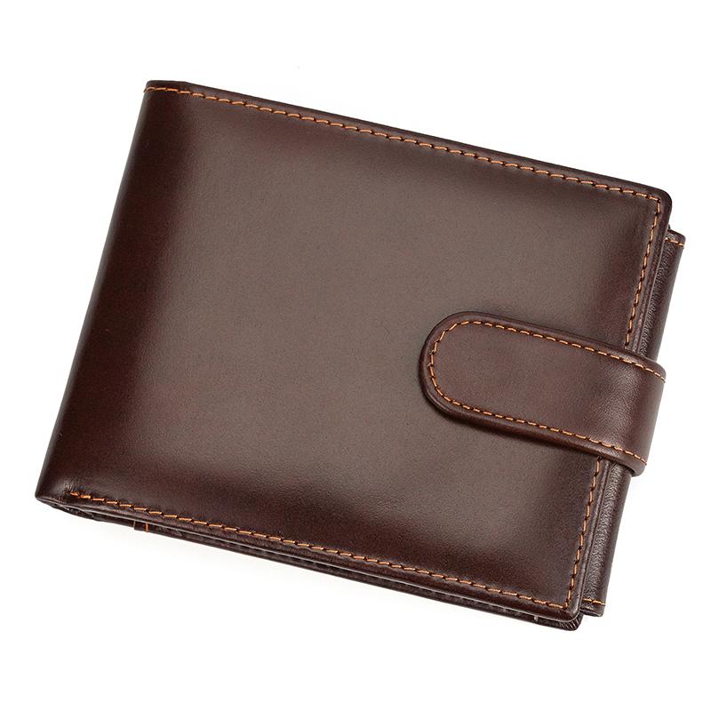High Fashion top layer cowhide coin purse men genuine leather male wallets business designer male purse short trifold wallets