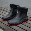 Work Boots For Men And Women Casual Short Tube Waterproof Shoes Fleece Warm Non Slip Wear Resistant Rain 2024