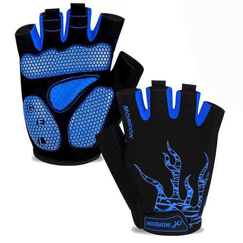 Mens Cycling Gloves,Half Finger Biking Gloves Road Bicycle Gloves Gel Pad Shock-Absorbing Anti-Slip Breathable MTB Gloves Women