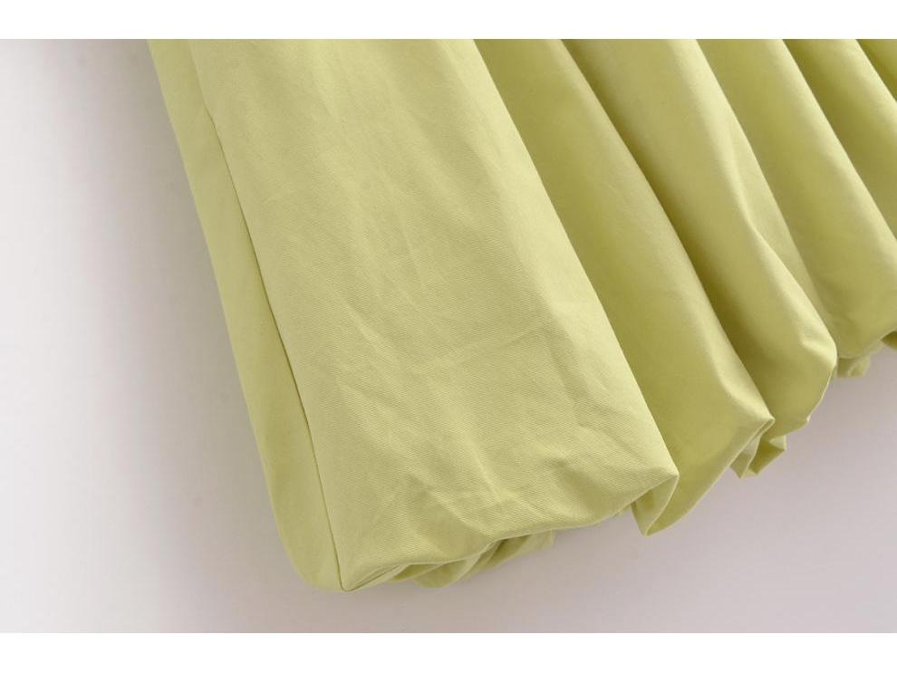 Spring V-Neck Sleeveless Balloon Hem Dress - European & American Hot Girl Style