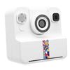   Print Camera White 2.4 Inch Screen 16X Zoom 1080P Digital Camera with Print Paper for Present