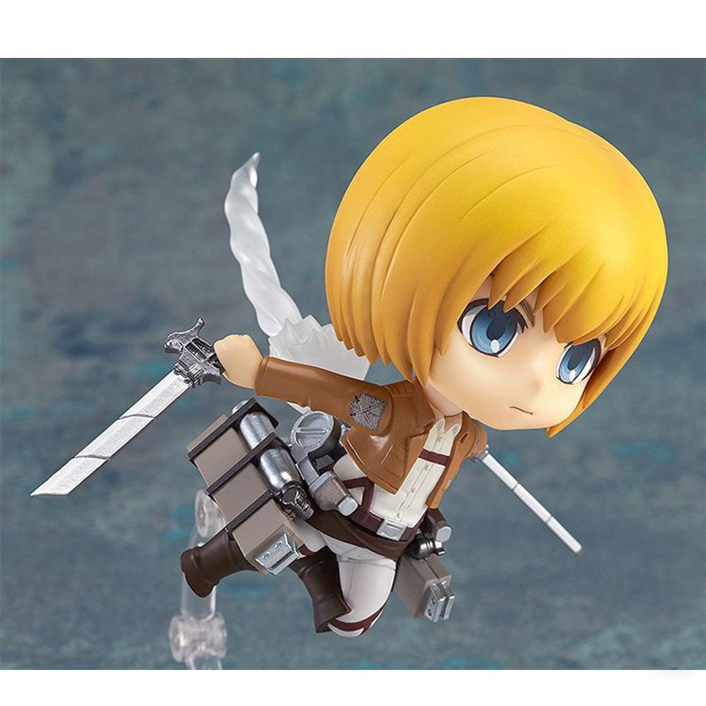 In Stock Armin Arlert 435 Anime Titan Figure Armin Arlert Action Figure Levi Figurine Model Kawaii Doll Cute Q-version Toys Gift