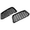 2PCS Front Bumper Cover Grill Grille Bezel Insert Fit Q5 2018-2022 Mesh