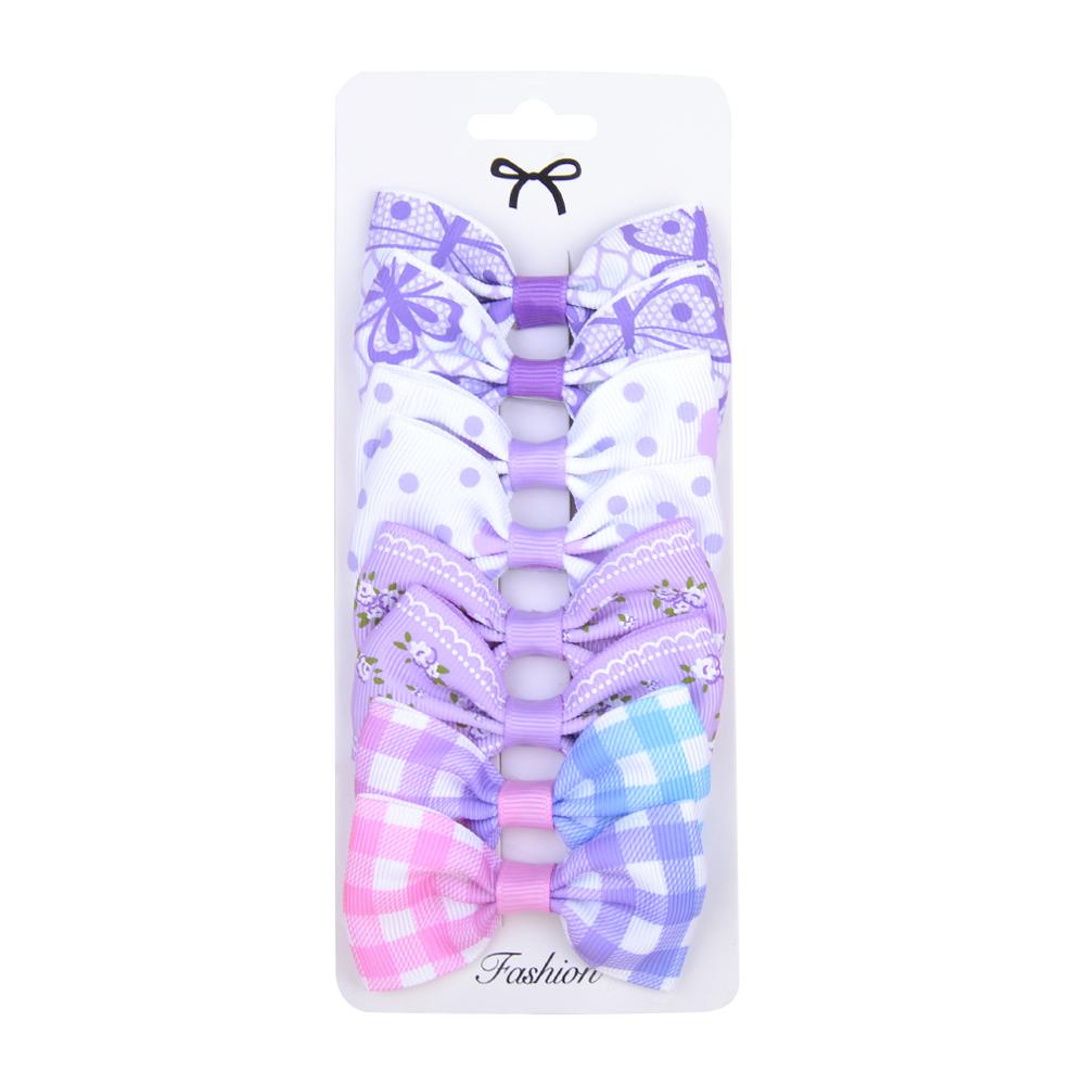 

8 шт./набор Принт Гросгрейн Лента Заколки-банты для волос Маленькие бантики Детские головные уборы DIY Детские аксессуары для волос Лучшие подарки