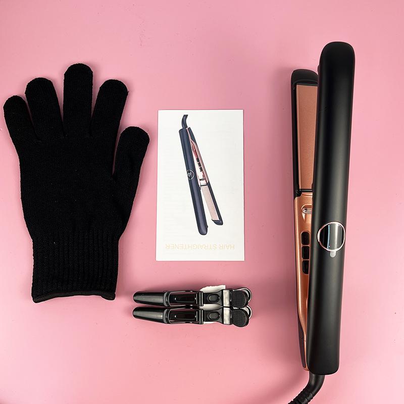 Professional Flat Iron Negative Ion Ceramic Hair Straightener Electric Fast Heat-Up Salon Styling Straightener Iron