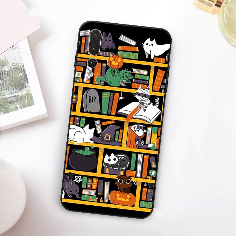 

Library Magic cats Kitten For Huawei Nova 5T 9 10 SE 7i 8i 11i 12i Y73 Y90 Y70 Y72 Y61 Y91 Y60 P20 P40 P30 Lite Case Huawei Nova Y72