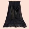 A167 Pearl Chiffon Splicing Hot Diamond Long Towel, Ethnic Style Hijab Scarf, Headscarf, Yarn Scarf, Headscarf Plain Color