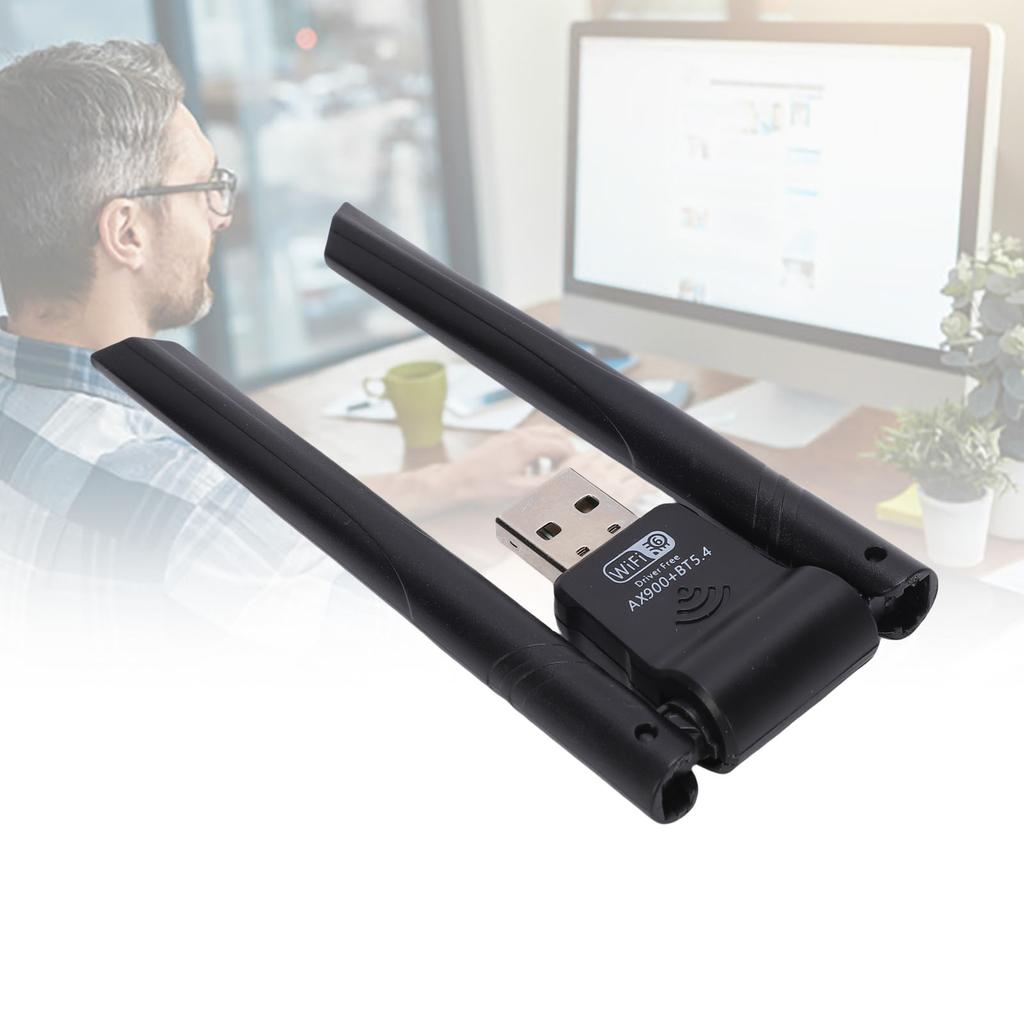 2 In 1 USB WiFi   Adapter Plug and Play 900Mbps 2.4 5GHz Dual Band Wireless   Adapter for PC