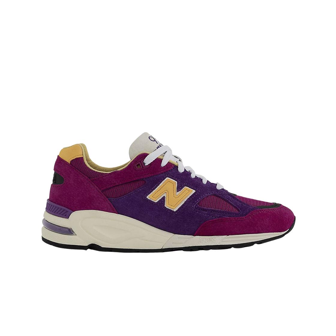 

Мужские кроссовки New Balance 990v2 Made in USA фиолетово-желтые M990PY2