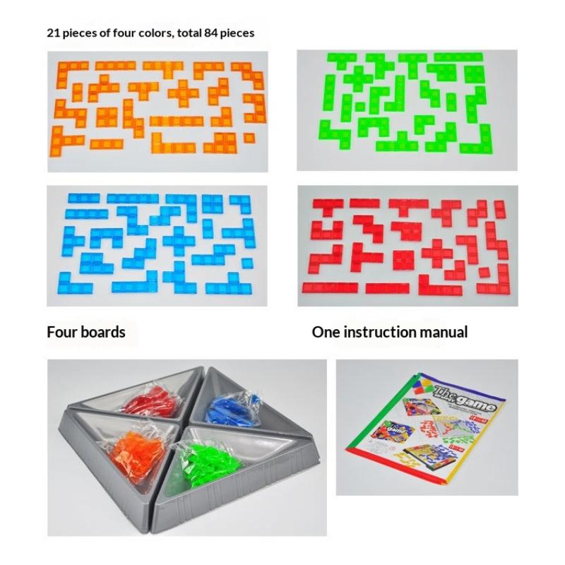 Intellectual Squares Puzzle Blokus Board Game English Version Party Games For Children Toy Kids Family Game 2/4 Player Set